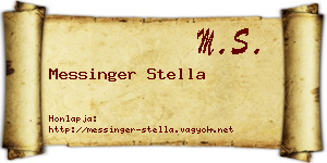 Messinger Stella névjegykártya